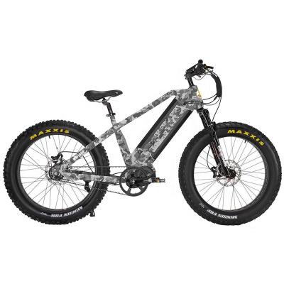 China 2020 New Dual Battery 48V 1000W Mid Drive Luxury Cheap Fat Tire Electric Bike for sale