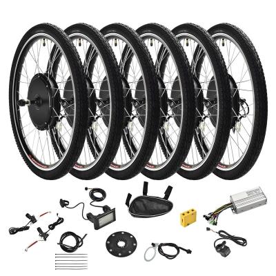 China 2020 hot sale 26 inch electric bicycle kit 20-29 inch rear wheel 48v 1000w aluminum alloy wall design dual kit for choice for sale