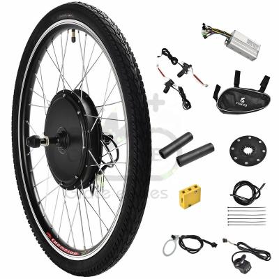 China Hot selling 500w motor dual hub motor e bike conversion kit 20-29 inch aluminum alloy wall design for choice for sale