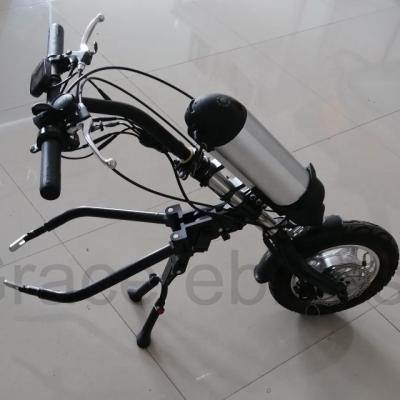 China Stainless steel frame electric wheelchair attachment 36v 350w electric handcycle conversion kit for sale