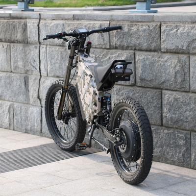 China Steel Powerful Electric Mountain Bike 72v 12000W 120km/h Programmable Ebike for sale