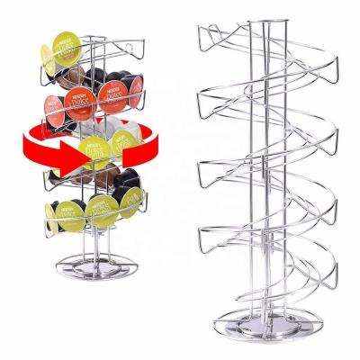 China Viable Rotating Spinner Organizer Carousel Tower Dolce Enthusiasm Capsule Storage Rack for sale