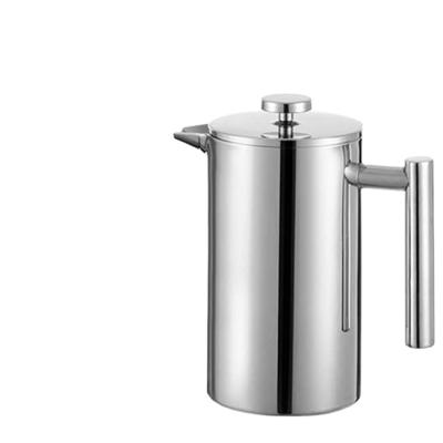 China Sustainable French Coffee Press Double-Wall Stainless Steel Coffee Press Pitcher 350ml for sale