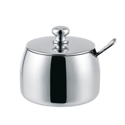 China Viable diaphanous sugar bowl or metal stainless steel pot for sale