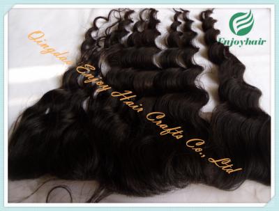 China Malaysian virgin remy hair lace frontal 13''x4'' ,natural color loose wave 10''-24'' hair for sale