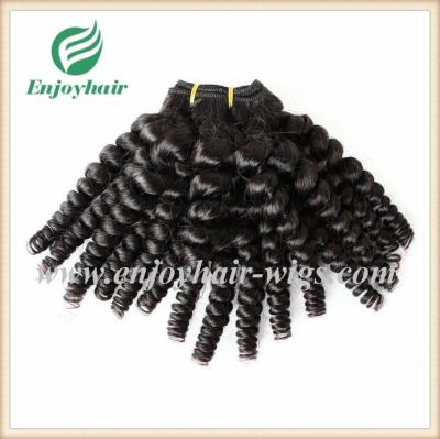 China Brazilian 5A virgin remy hair weave natural color(can be dye) spiral curly 10''-26''length for sale