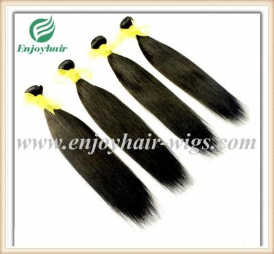 China Brazilian 5A virgin remy hair weave ,natural color(can be dye) straight  10''-26''length for sale