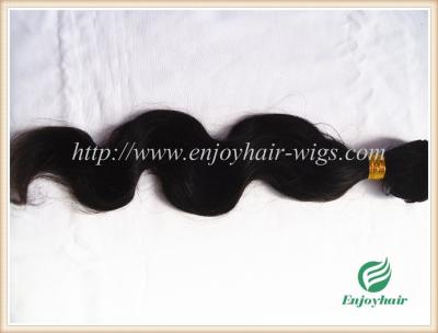 China Hand tied weaviing Brazilian virgin remy hair,body wave hair extension no shed no tangle for sale