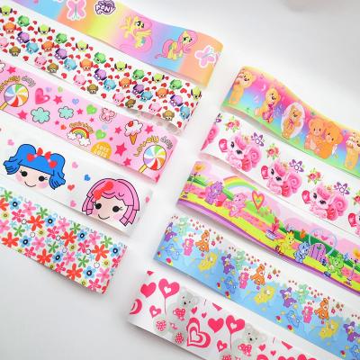 China Ins Fashion Sea Anchor Boat Spring Easter DIY Gift Wraping accessories Printing Grosgrain Ribbon for sale