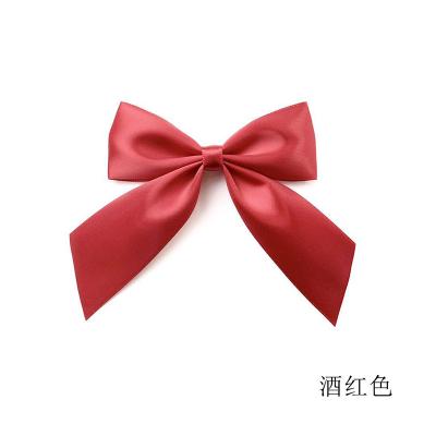 China Custom Garment Accessories Satin Ribbon Bow Gift Ribbon Bow For Decoration for sale