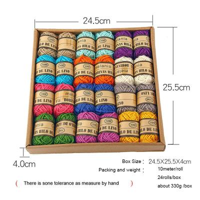 China 2mm Gift Ribbon Natural 3ply Bling Hemp Twine Jute Rope for DIY Crafts or Hang Tag for sale