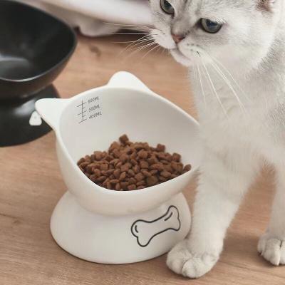 China Non-automatic ODM Custom Food Dish OEM Logo Porcelain Slow Feeder Puppy Slow Eating Ceramic Dog Cat Bowl for sale