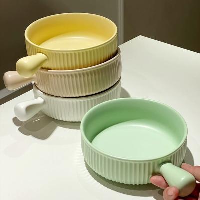 China Custom Cereal Chalice Bowl Pasta Porcelain Instant Noodles Ramen Bowl Stocked Ceramic Pots for sale