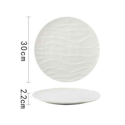 China Sustainable new type ceramic western style restaurant art dish creative net red dish tableware for sale