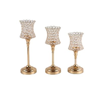 China New French Vintage Style Metal Flower Bud Vase Metal Tube Flower Candle Holders Classic/Postmodern From Within Metal Vase for sale