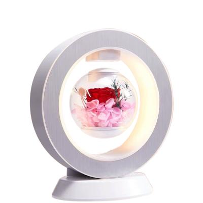 China Amazon Modern Top Selling Galaxy Mounted Flower Gift Table Lamp Gift Decorative Flower for sale