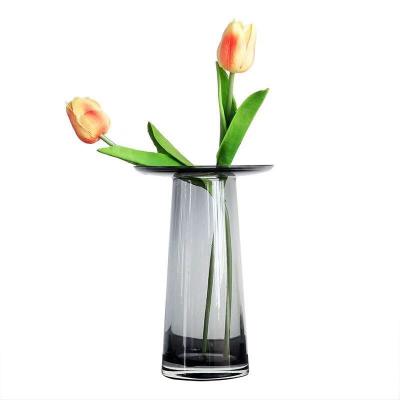 China Modern Glass Vase Home Decor Mid Century Style Polyrisin European Wedding Vases for sale