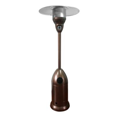 China Outdoor Garden Stocked Loose Powder Coated Vertical Iron Bale Gas Head Patio Heater for sale