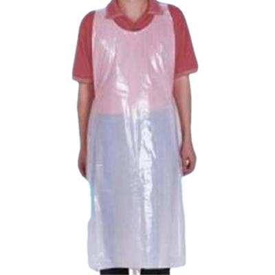 China High Quality Plastic Apron Different Color Plain Or Embossed Kitchen PE/HDPE/LDPE Disposable Aprons For Cleaning for sale