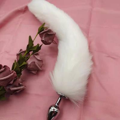 China Real Touch Smelling Adult Hairy Adult Foxtail Faux Fur Plug SM Anal Sex Toys For Kids for sale