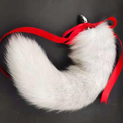 China Real Touch Feeling Wang Wu Fur Factory Direct Factory DirectInsert Ladies Foxtail Plug for sale