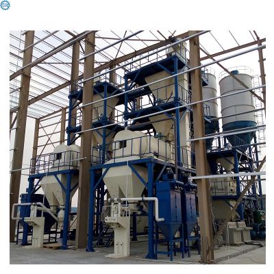 China High Intelligent Tile Adhesive Automatic Dry Mortar Production Line High Capacity Powder Mixing Application for sale