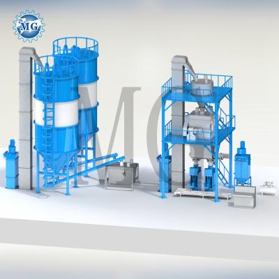 China Capacity 10-12T/H Fully Automatic Dry Mortar Adhesive / Tile Wall Putty Mixing Plant for sale