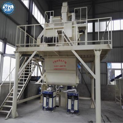 China Power Plant Dry Tile Mixing Mortar Semi-automatic 6-8T/H Fast Speed ​​Adhesive Mixing And Packing Making Machine for sale