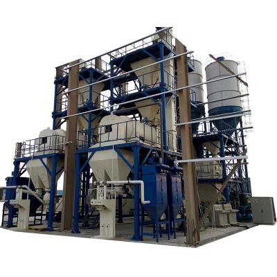 China Semi-automatic Semi-automatic Heat Preserve Dry Expanded And Vitrified Production Line Perlite Thermal Insulation Mortar Plant for sale