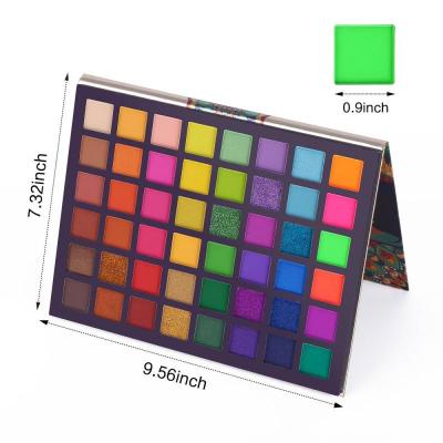 China UCANBE Waterproof Wholesale Customizable Make Your Own Pink Brown Neon Pigment Make Up Eyeshadow Power Palettes Private Label for sale