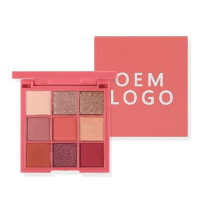 China OEM Matte Vegan Simmer Pigment Shimmer Eyeshadow Palette Waterproof Private Label Cosmetics High Quality Eyeshadow Customize for sale