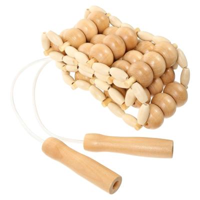 China Full Body China Wood Therapy Pain Relief Anti Cellulite Handmade Colombian Wood Therapy Lymphatic Drainage Back Massage Roller Tools for sale