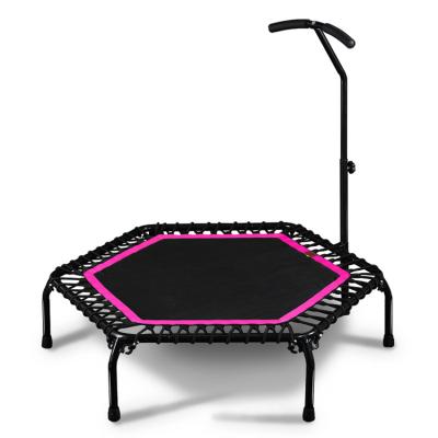 China With Protective Net Professional Portable Kids Rebounder Big Price Handrail Mini Trampoline for sale