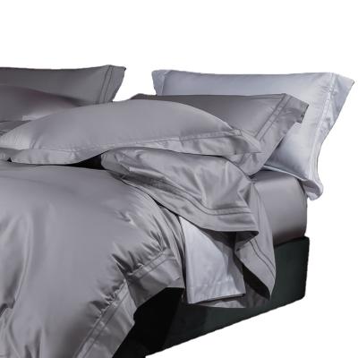 China OEKO TEX Eco Friendly Light Gray Bamboo Christmas Bed Sheets Sets Luxury for sale