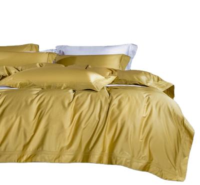 China OEKO TEX Silky Soft Full Size 600TC White Cotton Bed Sheet Cover Set 100%cotton for sale