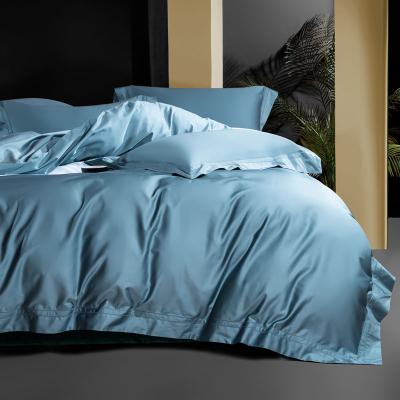 China Ultra Soft Lightweight Summer Dark Grey Nantong Microfiber King Bed Sheet Home Set for sale