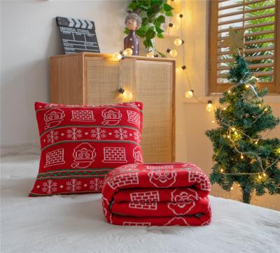 China Knit Blanket Luxury Christmas Acrylic Throw Blanket à venda