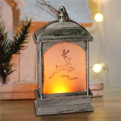 China LED+ABS 2021 New Christmas Lantern Vintage Mini LED Deer Style Decorative Christmas Lights For Christmas Decoration Supplies for sale