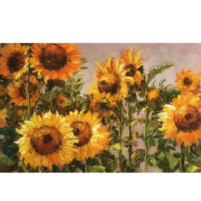 China Modern Drop Shipping Wall Art On Canvas Sunflower Oil Paintings for sale