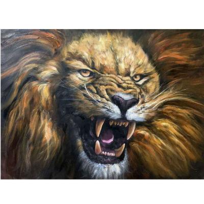 China Modern Custom Oil Painting Handmade Art Work Living Room Wall Decoration Animal Oil Paintings for sale