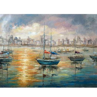 China Modern Handmade Landscape Paintings Canvas Painting Wall Decorations For Living Room Art Seascape Paintings for sale