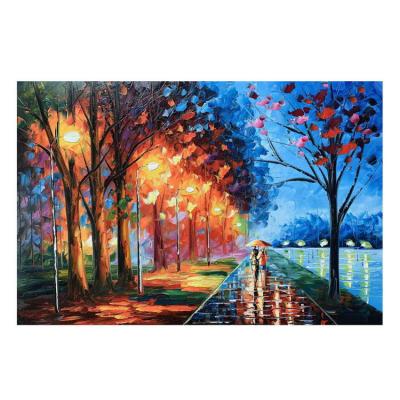 China Modern Wall Art Canvas Painting Of Leonid Afremov Of Landscape Canvas Oil Painting Items for sale