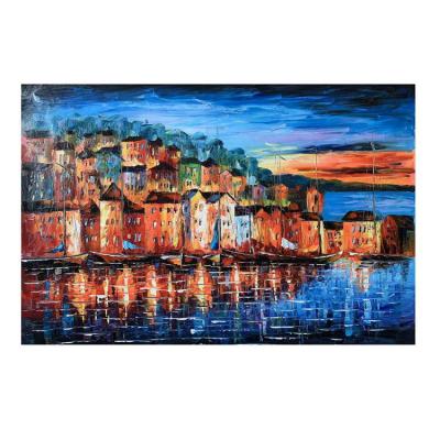 China market whosale traditional diy landscape painting decoration wall child oil painting by number for sale