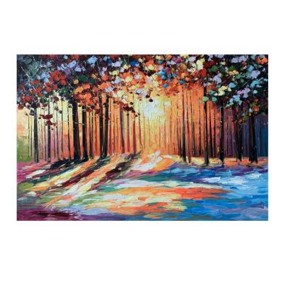 China Traditional New Products Landscape Easel Canvas Oil Painting Wall Art Painting for sale