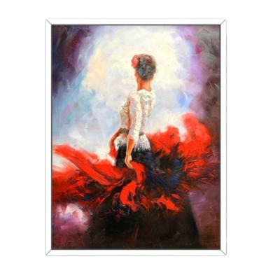 China Good traditional quality and good price. Spanish Flamenco Dancer Lady Art Deco Oil Painting Living Room Decoration for sale