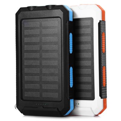 China Waterproof 8000mAh Solar Power Bank Fast Support Charging Charger Portable Outdoor Power Station with Compass Flashlight for sale