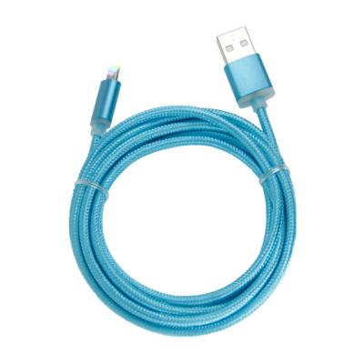 China Camera 2M Nylon Woven Data Line Fast Charging Data Cable for usb c/micro/ios phone charger cable for sale