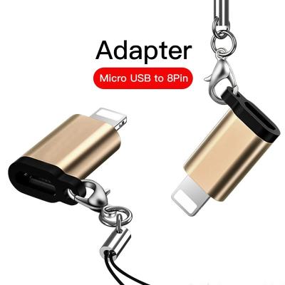 China Micro USB Charging+Data Transfer OTG Adapter To iPhone X XS Max XR 7 8 Pin Lighting For 8 6S 6 Plus Phone Data Sync Charger Converter Connector for sale