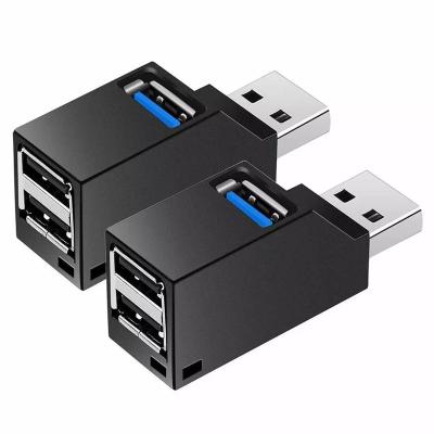 China ABS 3 Port Mini USB 3.0 HUB Adapter Mini Splitter Box For PC Laptop Macbook Mobile Phone U Disk High Speed ​​Drive for sale