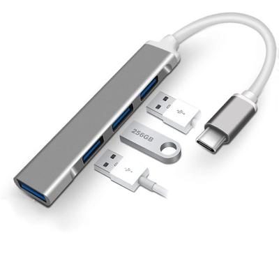 China Plug & Play USB-C HUB 3.0 Type C 3.1 Left 4 Usb Hub Multi Splitter Adapter For Xiaomi Macbook Pro 13 15 Pro Air PC Computer Accessories for sale